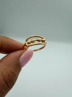 انگشتر بیضی و گوی تراشدار - Image 2