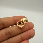 گوشواره حلقه ای تراشدار