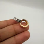 گوشواره حلقه ای تراشدار