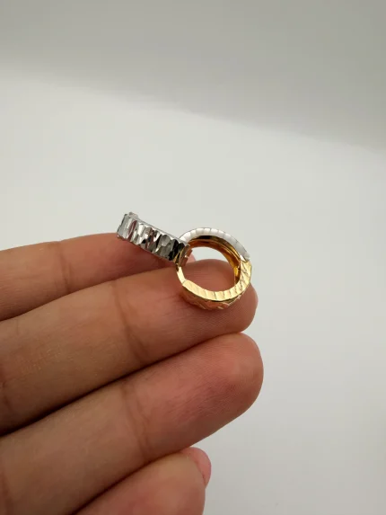 گوشواره حلقه ای تراشدار