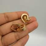 گوشواره حلقه ای تراشدار
