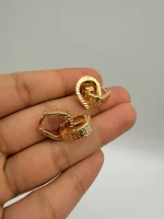 گوشواره حلقه ای تراشدار